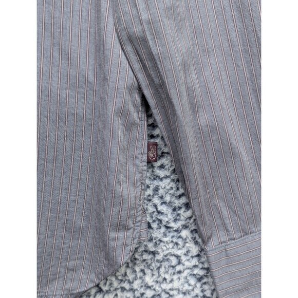 John Varvatos Button Up Shirt Mens M Long Sleeve Lightweight Striped Office Gray - Picture 5 of 11